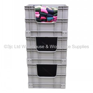 Heavy Duty Stacking Euro Box 60cm 90 Litre Open Side